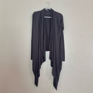 Les Lunes Gray Open Front Cardigan